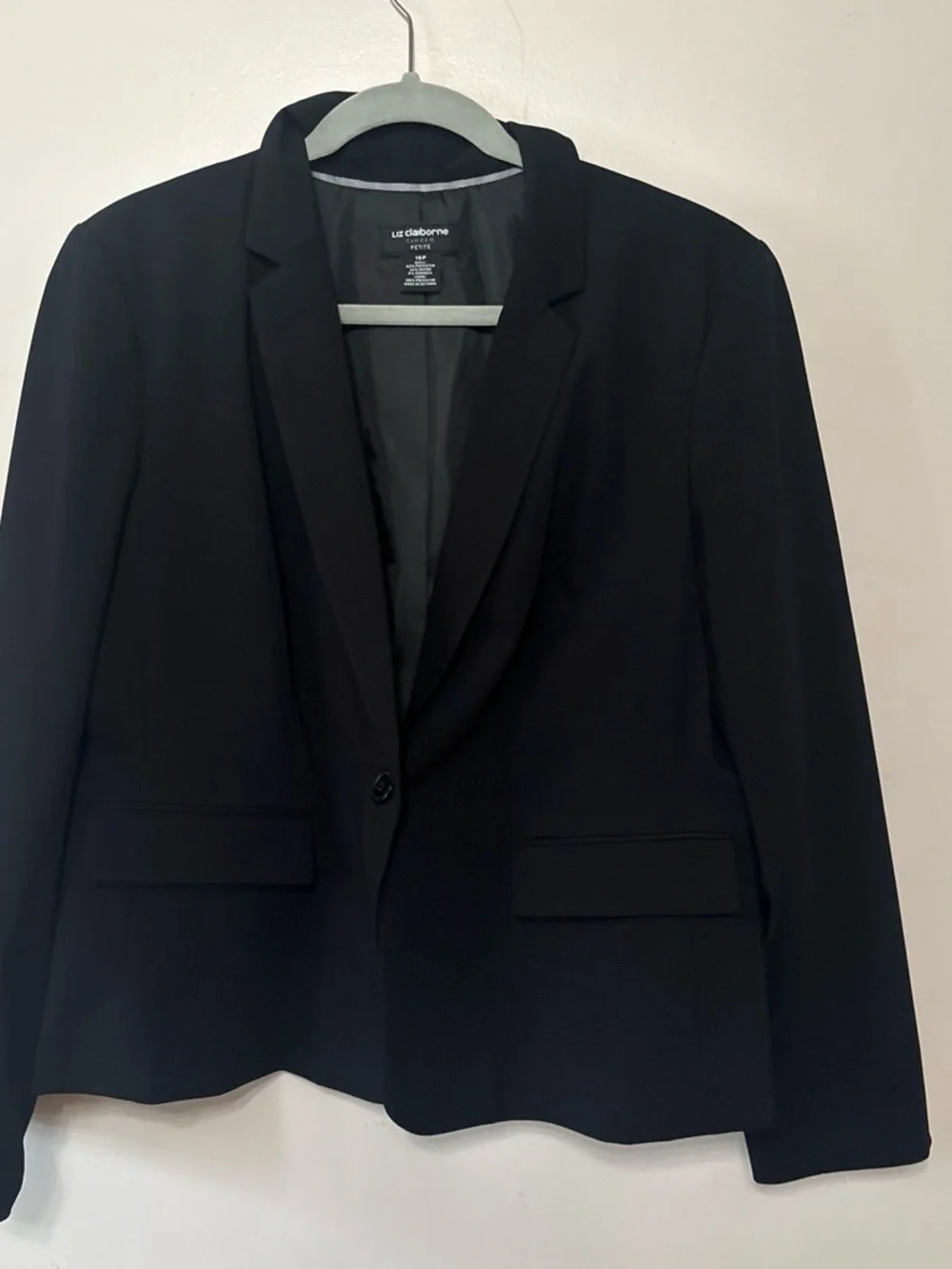 Liz Claiborne Black Petite Career Blazer